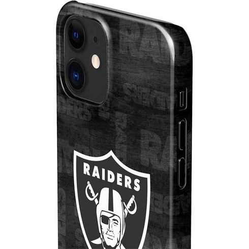 NFL Las Vegas Raiders Black & White iPhone 12 Mini Lite Case
