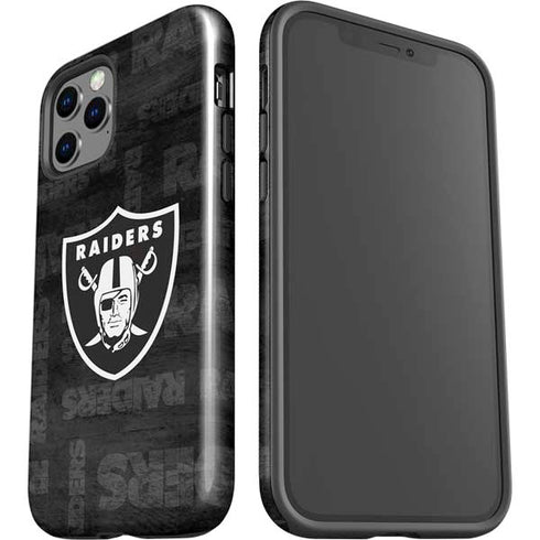 NFL Las Vegas Raiders Black & White iPhone 12 Pro Impact Case
