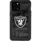 NFL Las Vegas Raiders Black & White iPhone 12 Pro Max Waterproof Case