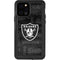 NFL Las Vegas Raiders Black & White iPhone 12 Pro Waterproof Case
