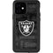 NFL Las Vegas Raiders Black & White iPhone 12 Waterproof Case
