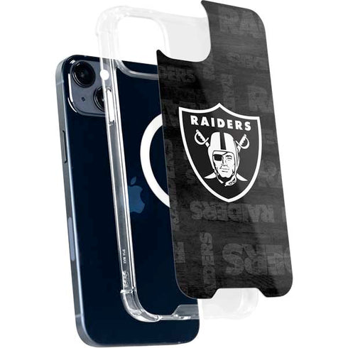 NFL Las Vegas Raiders Black & White iPhone 13 MagSafe Case