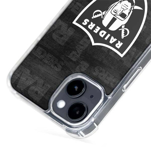 NFL Las Vegas Raiders Black & White iPhone 13 MagSafe Case