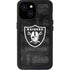 NFL Las Vegas Raiders Black & White iPhone 13 Mini Waterproof Case