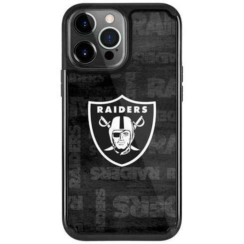 NFL Las Vegas Raiders Black & White iPhone 13 Pro Cargo Case