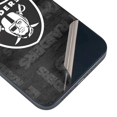 NFL Las Vegas Raiders Black & White iPhone 14 Plus Skin