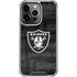 NFL Las Vegas Raiders Black & White iPhone 14 Pro Clear Case