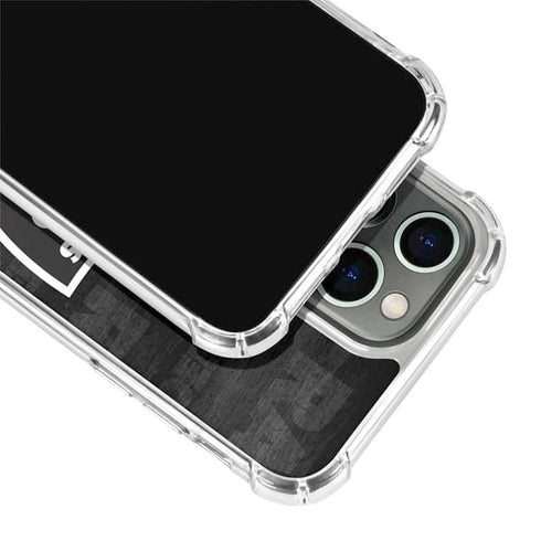 NFL Las Vegas Raiders Black & White iPhone 15 Pro Clear Case