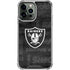 NFL Las Vegas Raiders Black & White iPhone 14 Pro Max Clear Case