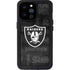 NFL Las Vegas Raiders Black & White iPhone 14 Pro Max Waterproof Case