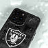 NFL Las Vegas Raiders Black & White iPhone 14 Pro Max Waterproof Case