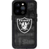 NFL Las Vegas Raiders Black & White iPhone 14 Pro Waterproof Case