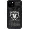 NFL Las Vegas Raiders Black & White iPhone 15 Plus Waterproof Case