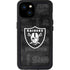 NFL Las Vegas Raiders Black & White iPhone 15 Plus Waterproof Case