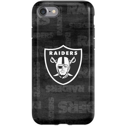 NFL Las Vegas Raiders Black & White iPhone SE (2nd & 3rd Gen) Pro Case