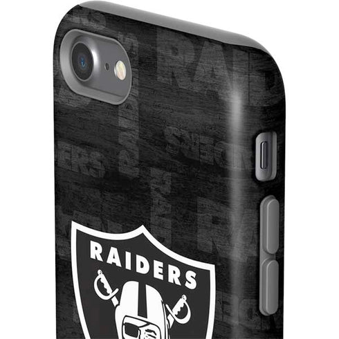 NFL Las Vegas Raiders Black & White iPhone SE (2nd & 3rd Gen) Pro Case