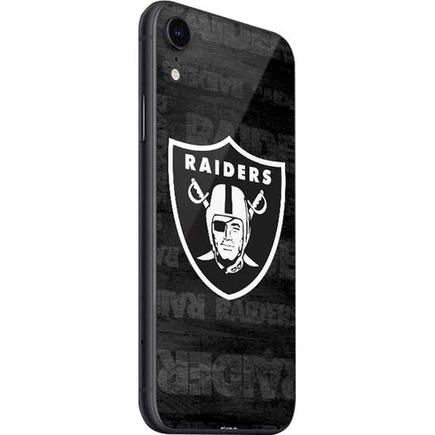 NFL Las Vegas Raiders Black & White iPhone SE (2nd & 3rd Gen) Skin