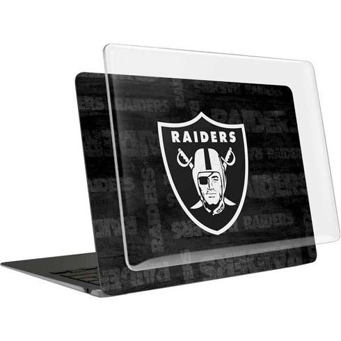 NFL Las Vegas Raiders Black & White MacBook Air 13in (2020) Case plus Skin