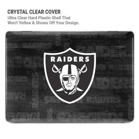 NFL Las Vegas Raiders Black & White MacBook Air 13in M1 (2021) Case plus Skin