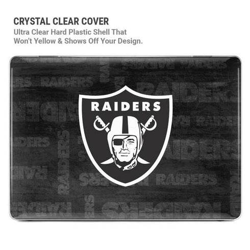 NFL Las Vegas Raiders Black & White MacBook Air 15in (2023-2025) Case plus Skin