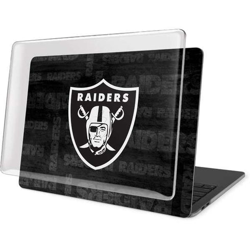 NFL Las Vegas Raiders Black & White MacBook Pro 15in (2016-19) Case plus Skin