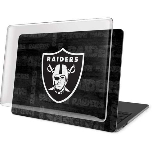 NFL Las Vegas Raiders Black & White MacBook Pro 16in (2019-20) Case plus Skin