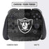 NFL Las Vegas Raiders Black & White Nintendo Switch Bundle Skin