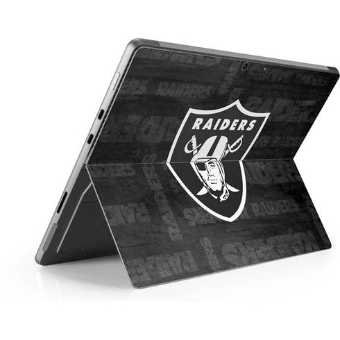 NFL Las Vegas Raiders Black & White Surface Pro 8 Skin