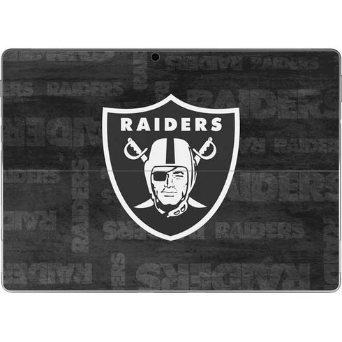 NFL Las Vegas Raiders Black & White Surface Pro 9 Skin