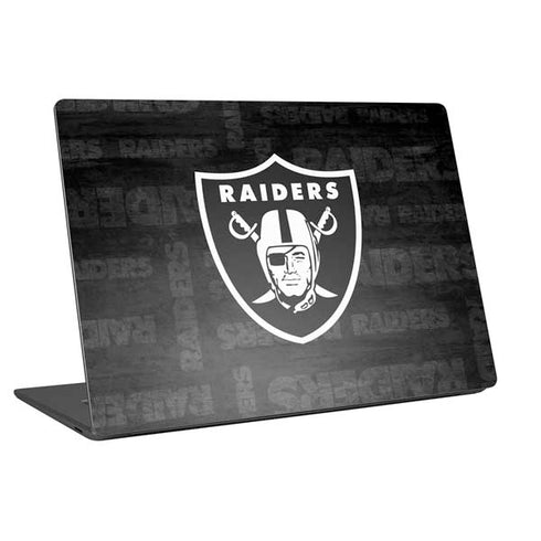 NFL Las Vegas Raiders Black & White Universal Laptop 14in (11.4 x 8.2in) Skin