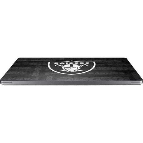 NFL Las Vegas Raiders Black & White Universal Laptop 14in (11.4 x 8.2in) Skin