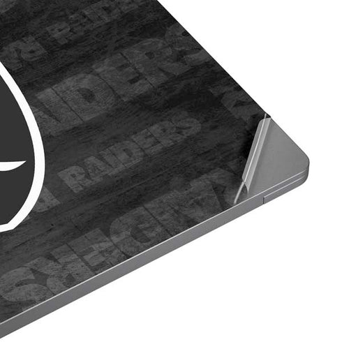NFL Las Vegas Raiders Black & White Universal Laptop 16in (13 x 9.4in) Skin