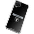 NFL Las Vegas Raiders Black Performance Series Galaxy A12 Clear Case