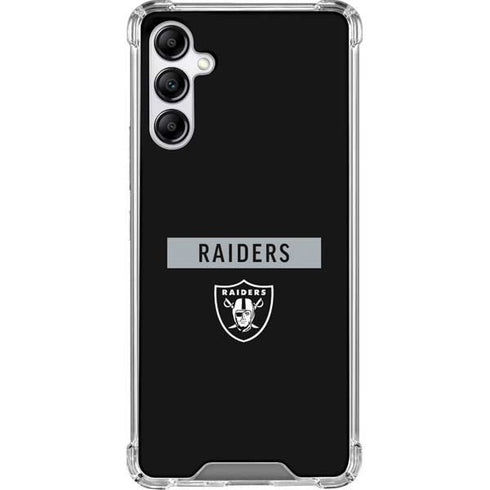 NFL Las Vegas Raiders Black Performance Series Galaxy A14 5G Clear Case