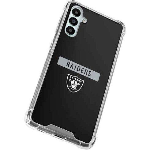 NFL Las Vegas Raiders Black Performance Series Galaxy A14 5G Clear Case