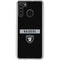 NFL Las Vegas Raiders Black Performance Series Galaxy A21 Clear Case