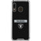 NFL Las Vegas Raiders Black Performance Series Galaxy A30 Clear Case