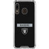 NFL Las Vegas Raiders Black Performance Series Galaxy A30 Clear Case