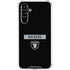 NFL Las Vegas Raiders Black Performance Series Galaxy A54 5G Clear Case