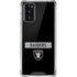 NFL Las Vegas Raiders Black Performance Series Galaxy Note20 5G Clear Case