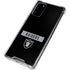 NFL Las Vegas Raiders Black Performance Series Galaxy Note20 5G Clear Case