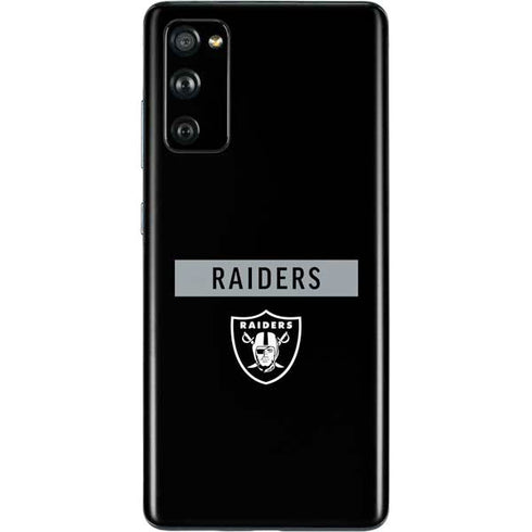 NFL Las Vegas Raiders Black Performance Series Galaxy S20 Fan Edition Skin