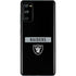 NFL Las Vegas Raiders Black Performance Series Galaxy S20 Fan Edition Skin