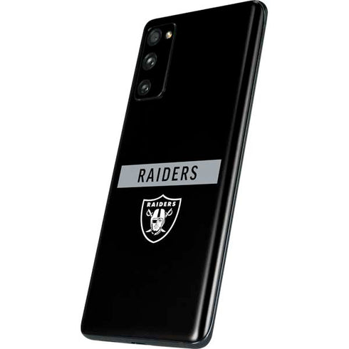 NFL Las Vegas Raiders Black Performance Series Galaxy S20 Fan Edition Skin