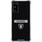 NFL Las Vegas Raiders Black Performance Series Galaxy S20 FE Clear Case