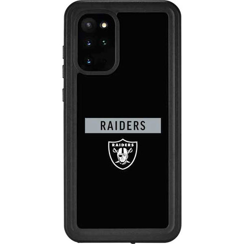NFL Las Vegas Raiders Black Performance Series Galaxy S20 Plus Waterproof Case