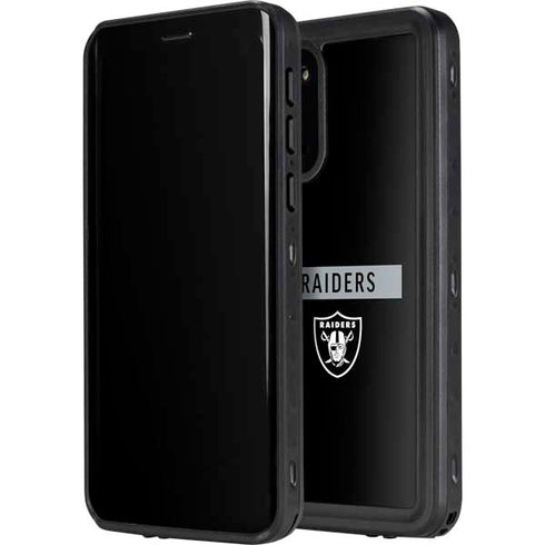 NFL Las Vegas Raiders Black Performance Series Galaxy S20 Plus Waterproof Case