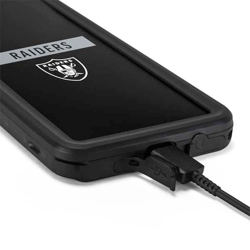 NFL Las Vegas Raiders Black Performance Series Galaxy S20 Plus Waterproof Case