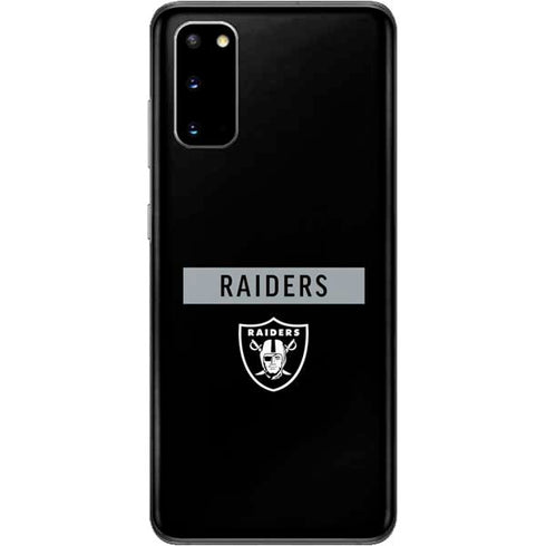 NFL Las Vegas Raiders Black Performance Series Galaxy S20 Skin