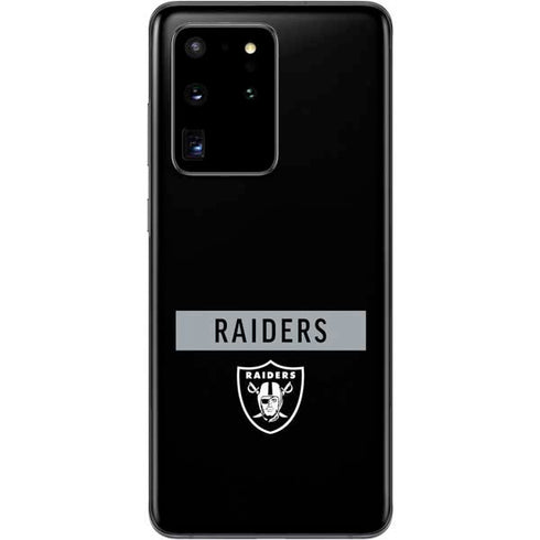 NFL Las Vegas Raiders Black Performance Series Galaxy S20 Ultra 5G Skin